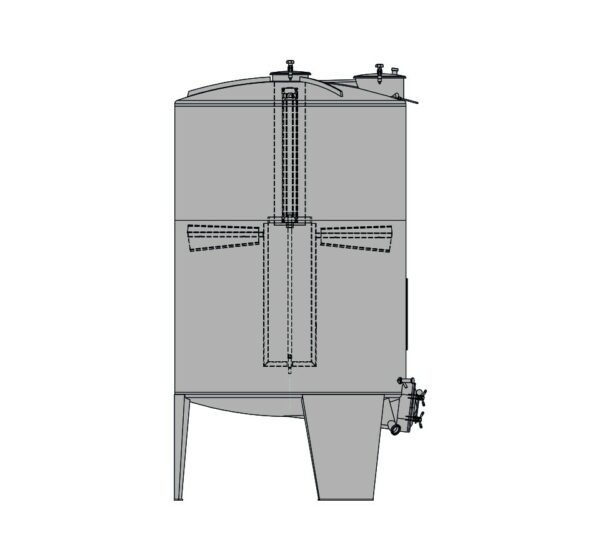 CUVE FD-IT - AVEC PIGEAGE AUTOMATIQUE VERIN INTERIEUR