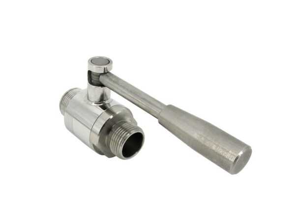 Vanne à boule inox mâle - mâle 3/4 "sans bouchon