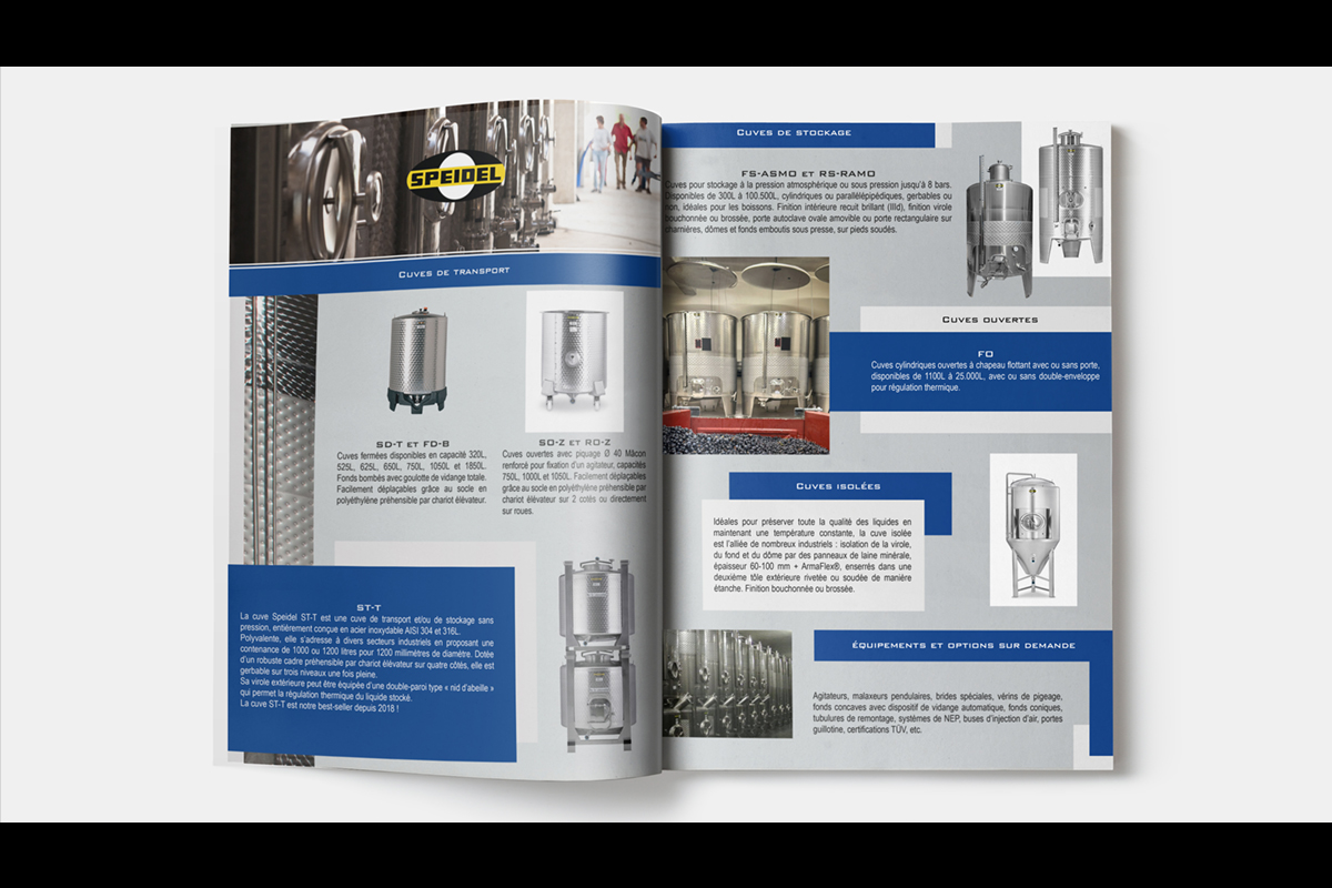 Brochure cuves inox Speidel